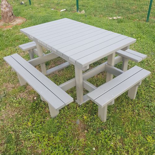 现代风格野餐桌 - TPN-150-4 - Urban'Ex - 再生材料 / 长方形 / 100%再生