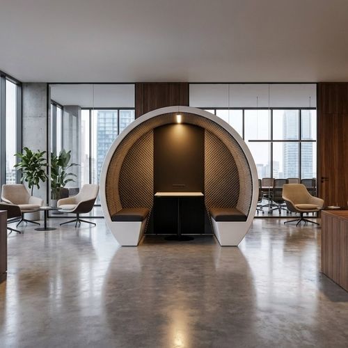 内置照明办公桌POD - The meeting pod - 声学 / 模块化 / USB