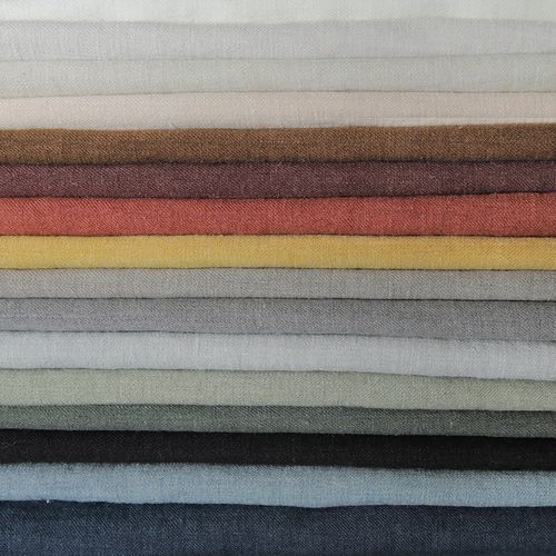 遮光卷帘面料 - LINWOOL - BISSON BRUNEEL - 单色 / 亚麻 / 羊毛
