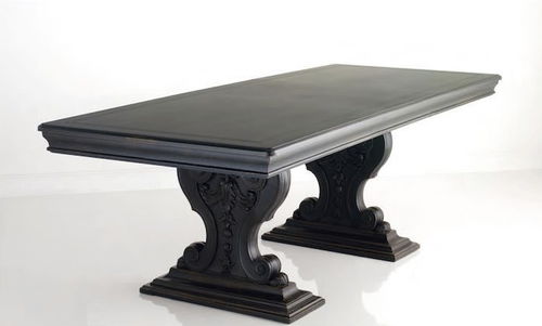 经典风格餐桌 - CHELINI 1898 : ART. 204 + TABLE TOP ART. 6003 - CHELINI - 实木 / 实木桌脚 / 长方形