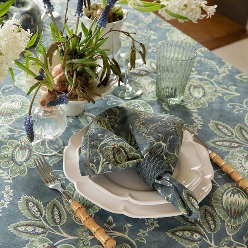亚麻餐巾纸 - POMEGRANATE GARDEN - CHELSEA TEXTILES - 图案 / 印花 / 酒店