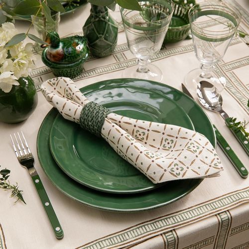 亚麻餐巾纸 - GARDEN TRELLIS - CHELSEA TEXTILES - 几何图案 / 餐厅 / 酒店