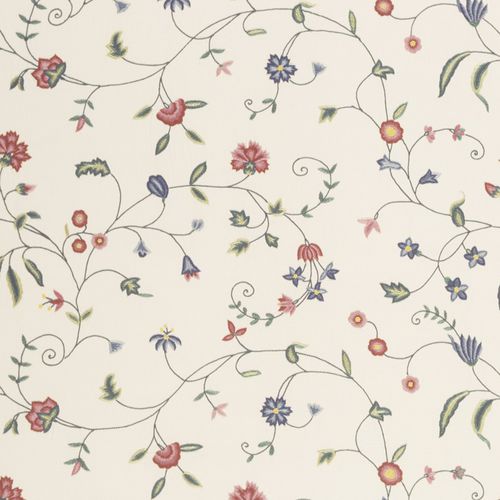 室内装饰面料 - CARNATION & CORNFLOWER VINE - CHELSEA TEXTILES - 图案 / 棉质 / 亚麻