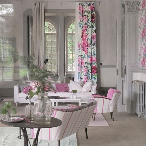 室内装饰面料 - SHANGHAI GARDEN - DESIGNERS GUILD - 用于窗帘 / 墙面 / 自然图案
