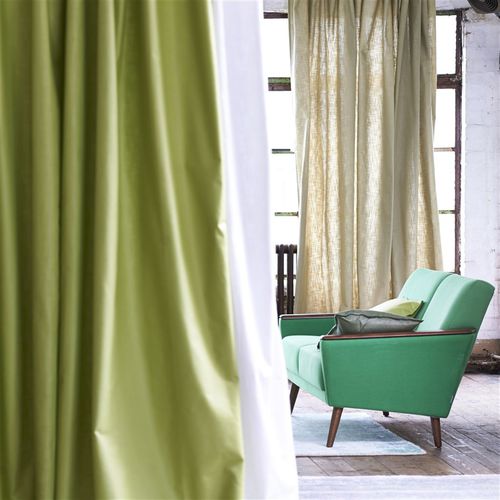 室内装饰面料 - ORBA - DESIGNERS GUILD - 用于窗帘 / 单色 / 亚麻