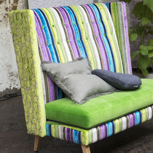 室内装饰面料 - SAVIO  - DESIGNERS GUILD - 用于窗帘 / 条纹 / 自然图案