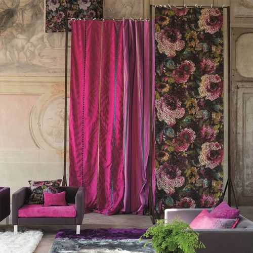 室内装饰面料 - MADHURI  - DESIGNERS GUILD - 用于窗帘 / 图案 / 棉质