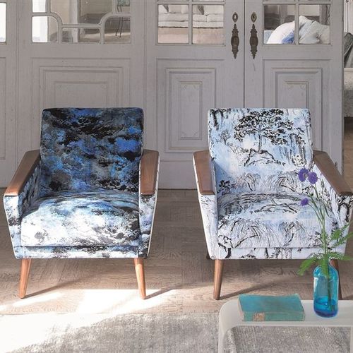 室内装饰面料 - AURELIA - DESIGNERS GUILD - 用于窗帘 / 图案 / 棉质