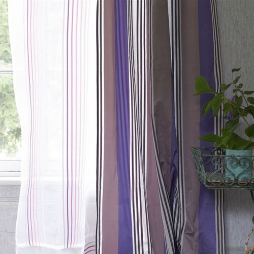 室内装饰面料 - FLEUVE - DESIGNERS GUILD - 用于窗帘 / 条纹 / 格子