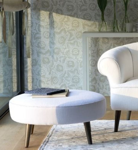 现代风格软包脚凳 - STITCH - DESIGNERS GUILD - 切斯菲尔德古典风格 / 布料 / 布艺