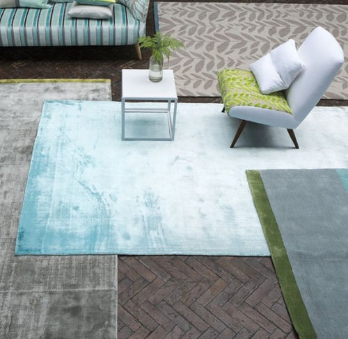 现代风格地毯 - EBERSON AQUA - DESIGNERS GUILD - 单色 / 羊毛 / 长方形