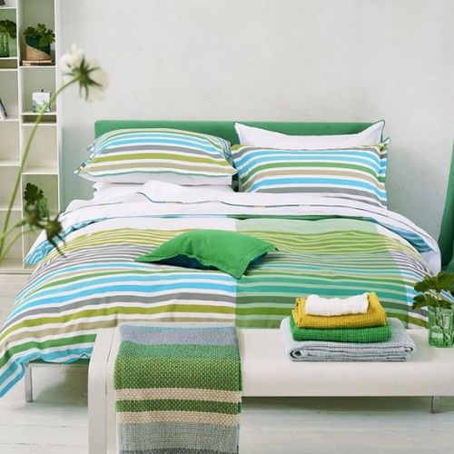 棉质床上用品 - HARRINGTON AQUA - DESIGNERS GUILD