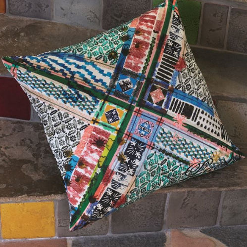 正方形垫子 - TALISMAN MULTICOLORE - DESIGNERS GUILD - 图案 / 棉质 / 丝绸