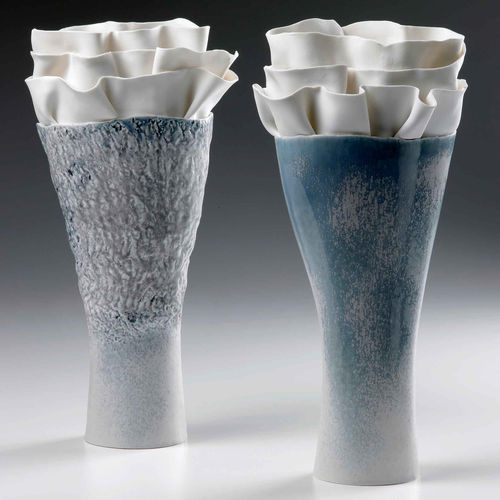 现代风格花瓶 - AV AVL series - FOS CERAMICHE - 瓷质 / 手工