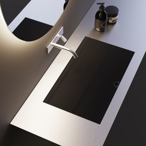 集成式台盆 - Ell - AGAPE - Corian®可丽耐 / 大理石 / 不锈钢
