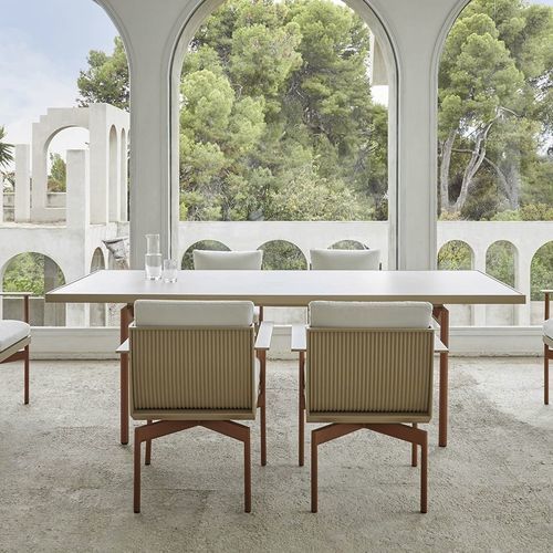 现代风格餐桌 - ONDE  - GANDIA BLASCO - Dekton®材料 / 铝座桌脚 / 长方形