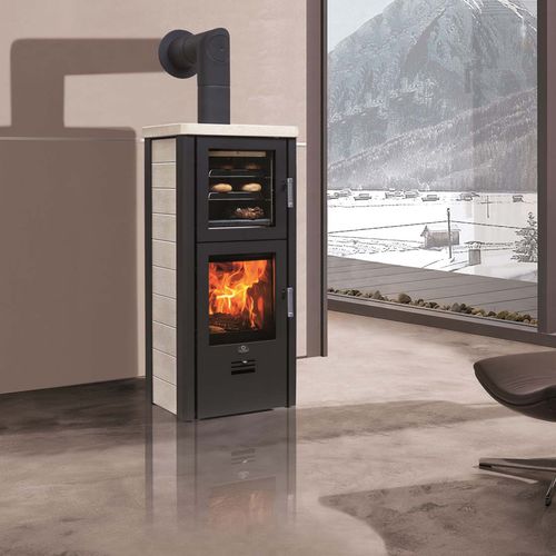 带烤箱采暖炉 - BAMBERG BF - Max Blank GmbH - 木材 / 颗粒 / 5 kW...10 kW