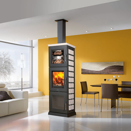 带烤箱采暖炉 - FLORENZ BF - Max Blank GmbH - 木材 / 颗粒 / 5 kW...10 kW
