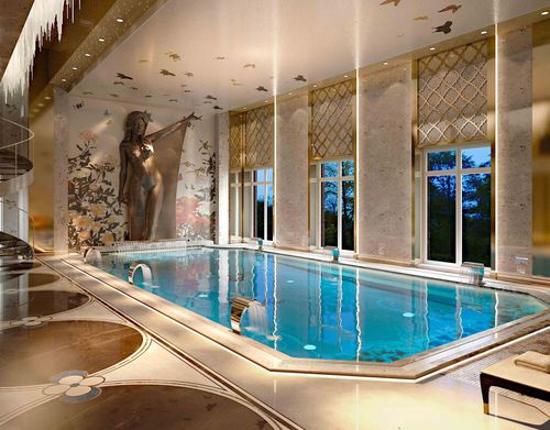 长方形水疗游泳池 - SPA & Wellness - Santo Passaia Furniture - 多座位 / 室内 / 家用