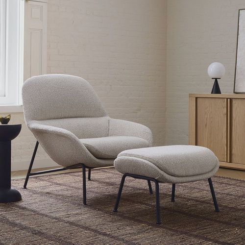 现代风格扶手椅 - Fillmore Mid-Century - West Elm - 布料 / 木质 / 金属