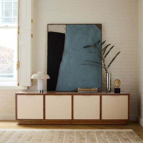 现代风格玄关桌 - Douglas Tatami Media - West Elm - 刺槐木 / 木桌脚 / 长方形