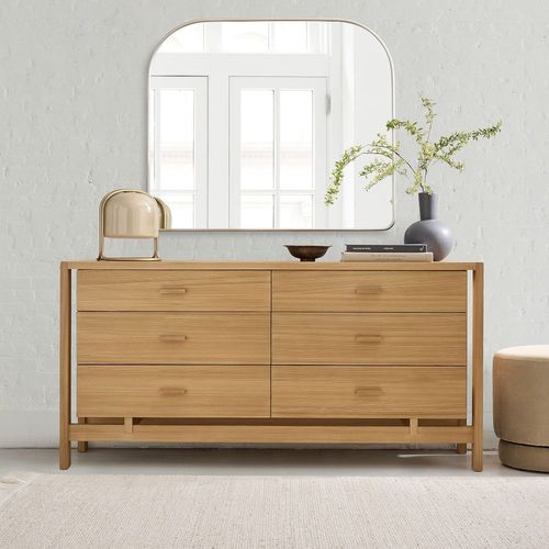 现代风格抽屉柜 - Ainsley - West Elm - 云衫木 / 带抽屉 / 6 屉式
