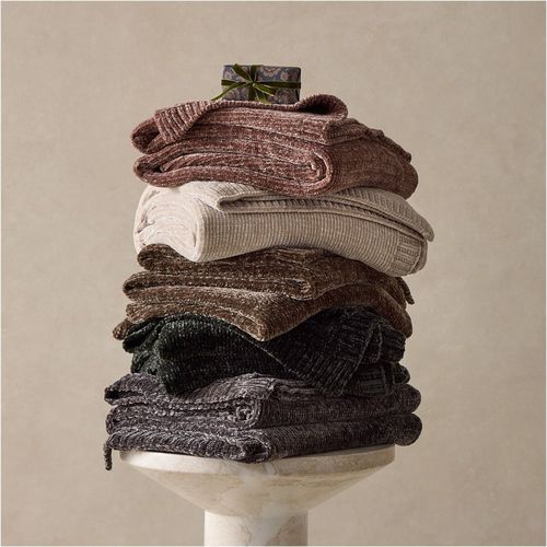 聚酯毯子 - Luxe Chenille - West Elm