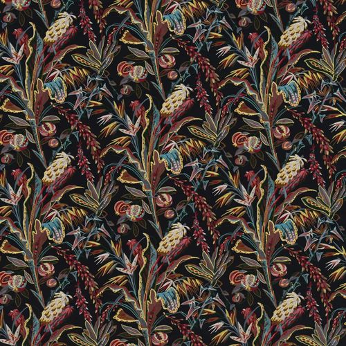 室内装饰面料 - JARDIN D'HIVER - PIERRE FREY tissus - 花朵图案 / 棉质 / 粘胶