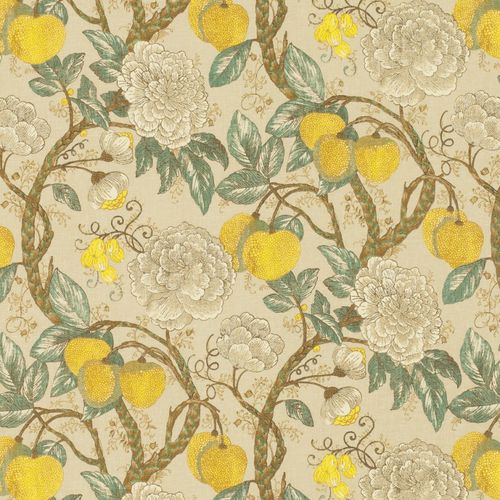 室内装饰面料 - KUMQUAT - TOILES DE MAYENNE - 用于窗帘 / 用于遮光卷帘 / 花朵图案