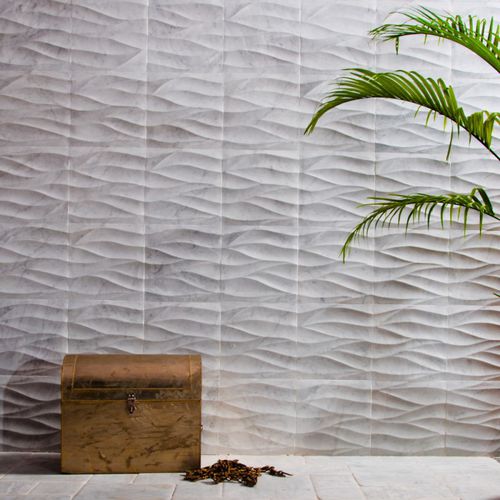 天然石材瓷砖 - AMBRA BIANCO CARRARA - ARTISTIC TILE - 3D / 室内 / 墙面