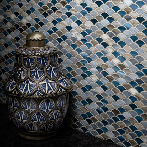 玻璃马赛克 - SCALES - ARTISTIC TILE - 布艺 / 室内 / 墙面