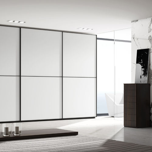 现代风格衣柜 - MIX BLANCO MATE - MUEBLES DOCA - 漆玻璃 / 滑动门