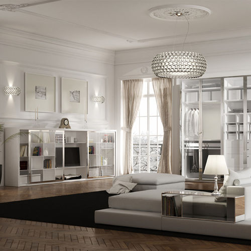 现代风格电视柜 - LIRA TRANSPARENTE - MUEBLES DOCA - 漆木 / 玻璃