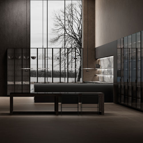 现代风格厨房 - BAKER - LUXURY STONE - MUEBLES DOCA - 白蜡木 / 玻璃 / 陶瓷