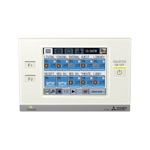 智能家居设备控制键盘 - AT-50B - MITSUBISHI ELECTRIC - 用于通风系统 / 壁挂 / 触摸屏