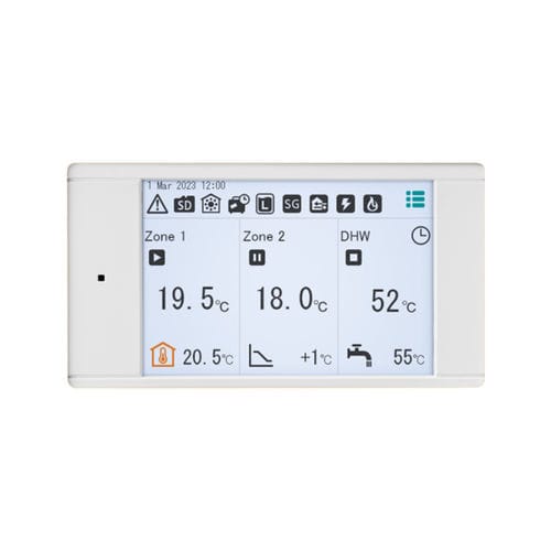 嵌入式暖气调节器 - FTC7 - MITSUBISHI ELECTRIC - 远距离 / 触摸屏