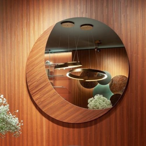 壁挂镜子 - Décor - LAURAMERONI - 现代风格 / 圆形 / 木质
