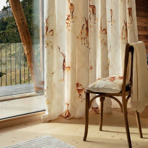 窗帘面料 - ALPINA  - Fischbacher 1819 - 动物图案 / 聚酯 / Trevira CS®