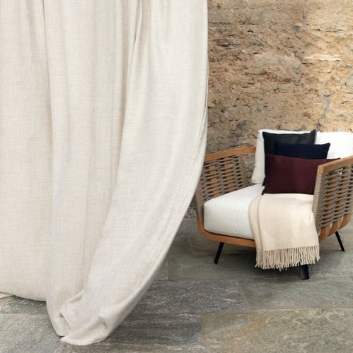 窗帘面料 - ALBULA  - Fischbacher 1819 - 单色 / 聚酯 / Trevira CS®