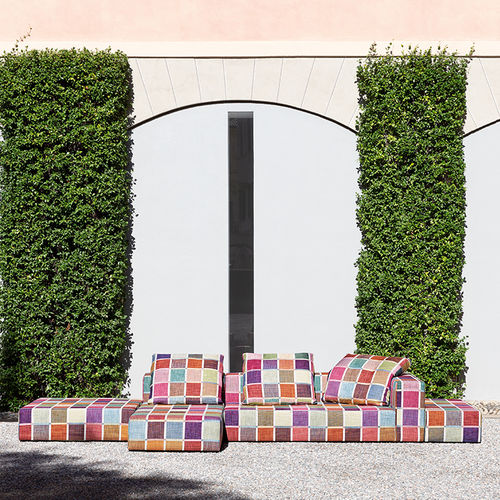 室内装饰面料 - DANCING FLOWERS - MISSONI HOME - 格子 / 彩色 / Trevira CS®