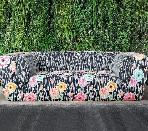 室内装饰面料 - POPPIES NIGHT - MISSONI HOME - 彩色 / 花朵图案 / 棉质