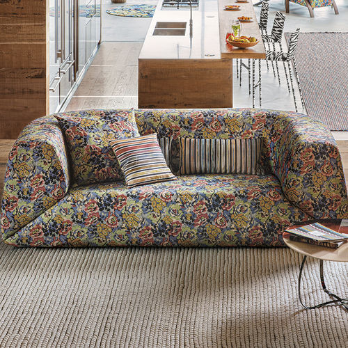 室内装饰面料 - NIGHT FLOWER - MISSONI HOME - 花朵图案 / 亚麻 / 户外