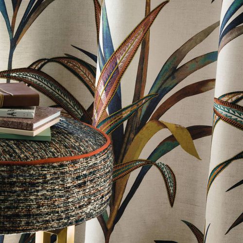 室内装饰面料 - CREATION - CASAMANCE - 用于窗帘 / 自然图案 / 棉质