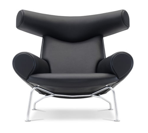 现代风格扶手椅 - OXCHAIR : EJ 100  - Erik Jørgensen - 皮质 / 钢 / 聚氨酯