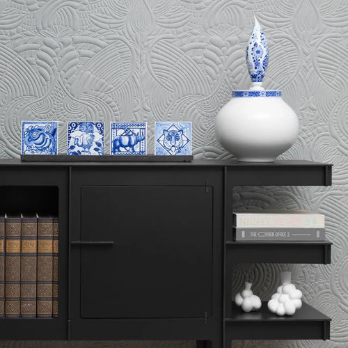 彩釉陶瓷砖 - Extinct Animals Decorative Tile - moooi - 手工上漆 / 室内 / 墙面
