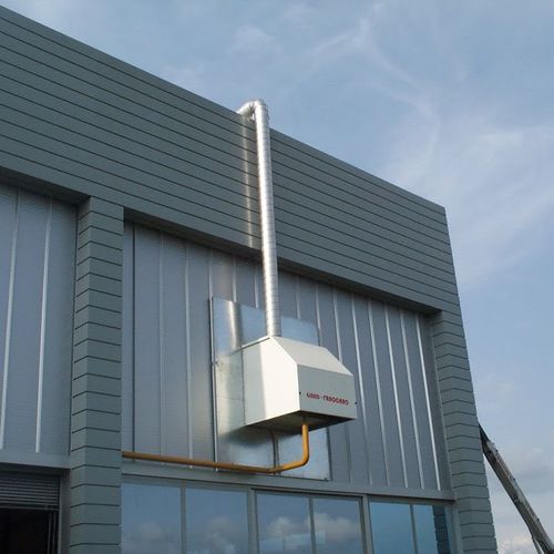 燃气辐射板 - GIRAD WITH CONDENSING UNIT - FRACCARO - 天花板 / 白色