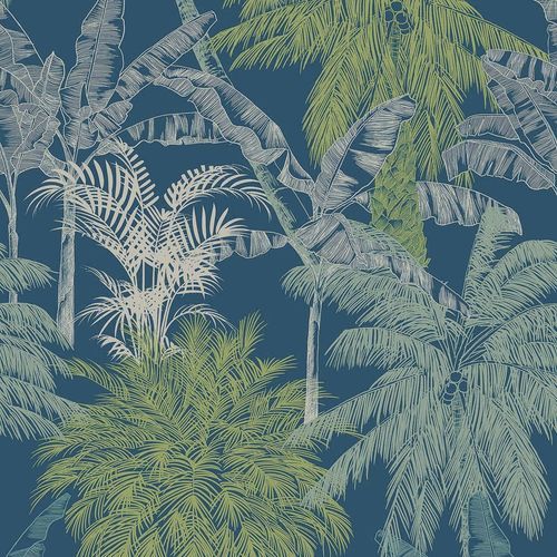 现代风格墙纸 - PALMS TURQUESA - Coordonné - 乙烯基 / 自然图案 / 仿墙纸