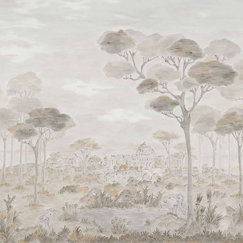 现代风格墙纸 - Vista hermosa Papiro - Coordonné - 布料 / 全景式 / 仿布