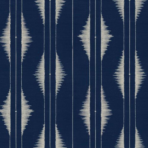 现代风格墙纸 - Azilal Embroidery Ultramarine - Coordonné - 竹制 / 图案 / 仿瓷砖