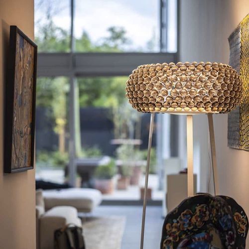 落地灯 - CABOCHE PLUS - FOSCARINI/梵卡尼尼 - 镀铬金属 / 吹制玻璃 / 甲基丙烯酸酯